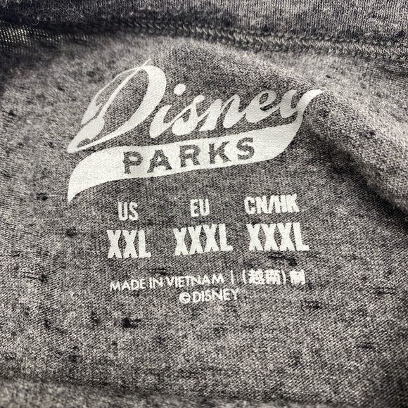 Disney Parks Retro Logo Long Sleeve T-shirt Adult 2XL XXL Grey Original 1928 - Picture 2 of 6